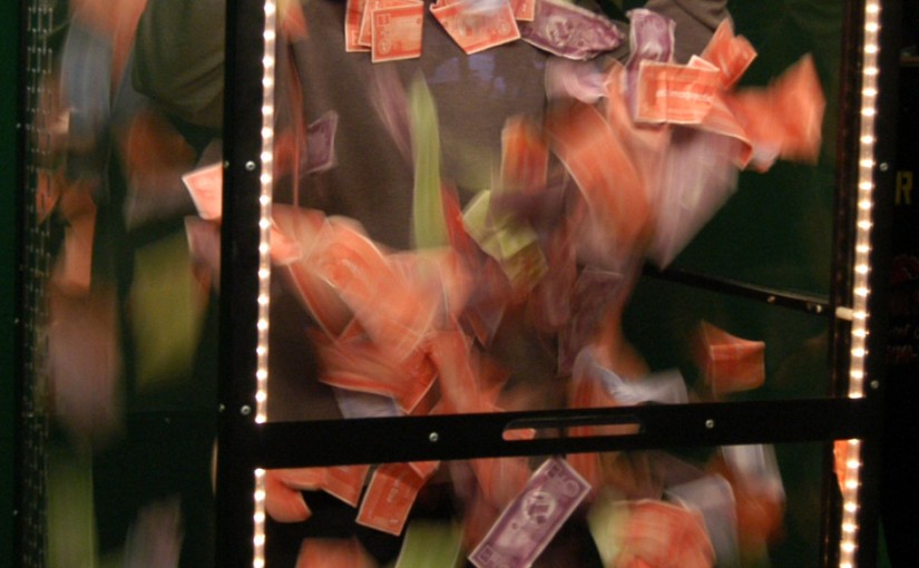 Traveler Money Machine, Step into our Money Machine Rental and experience timed bliss. Have money swirl all around you as you reach and grab to keep it.