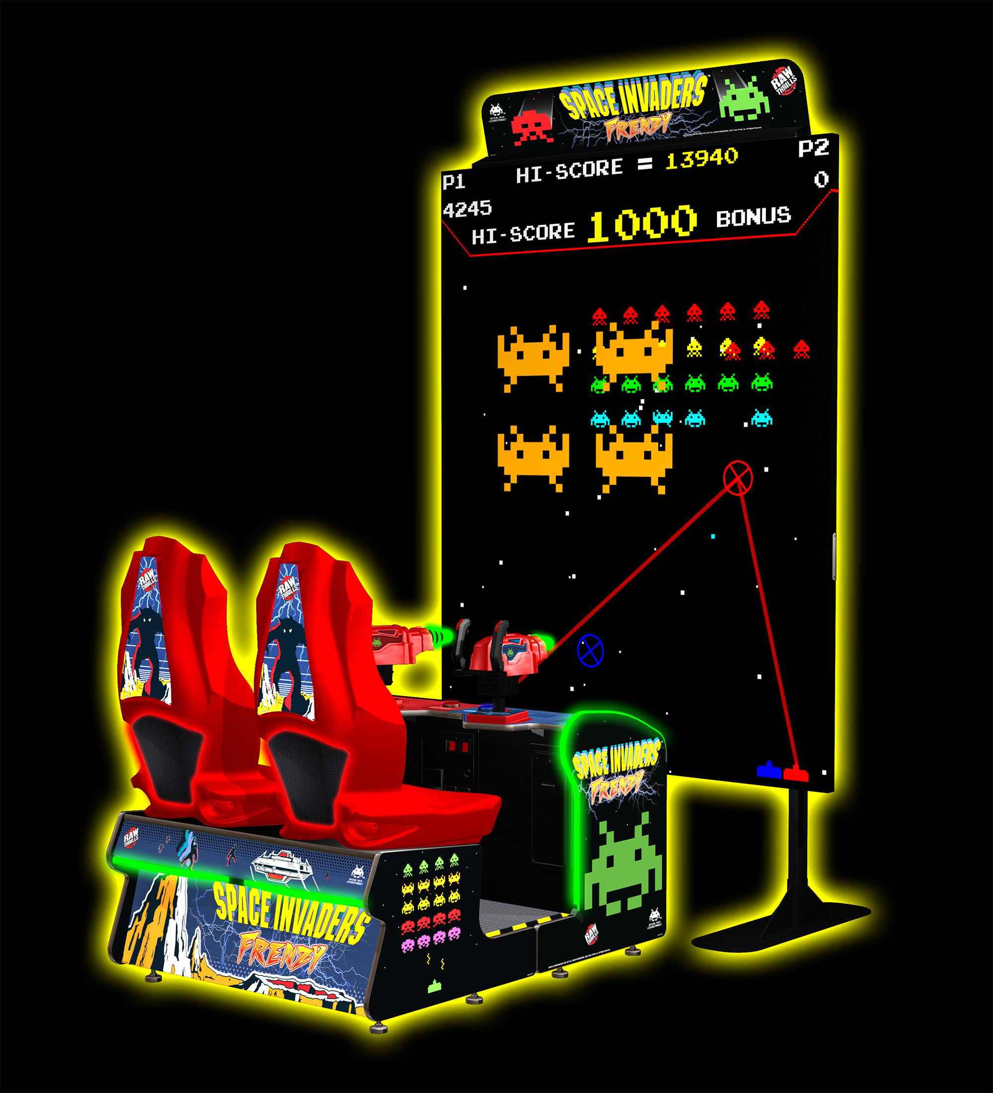 Giant Space Invaders Frenzy Rental