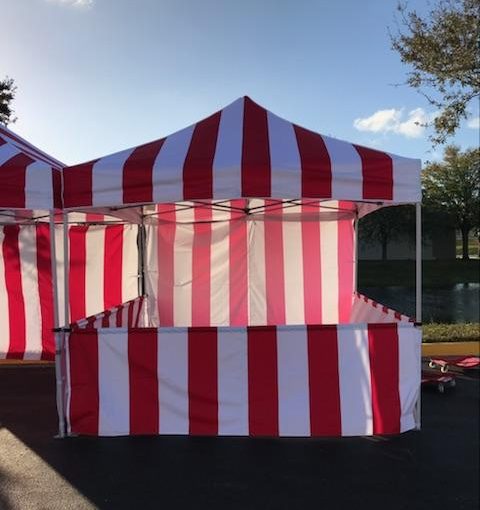 Red and White Carnival Tents