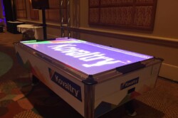 Custom Branded Game Rentals Orlando, Custom Branded Games Las Vegas, Custom Branded Air Hockey Table, LED Air Hockey Table